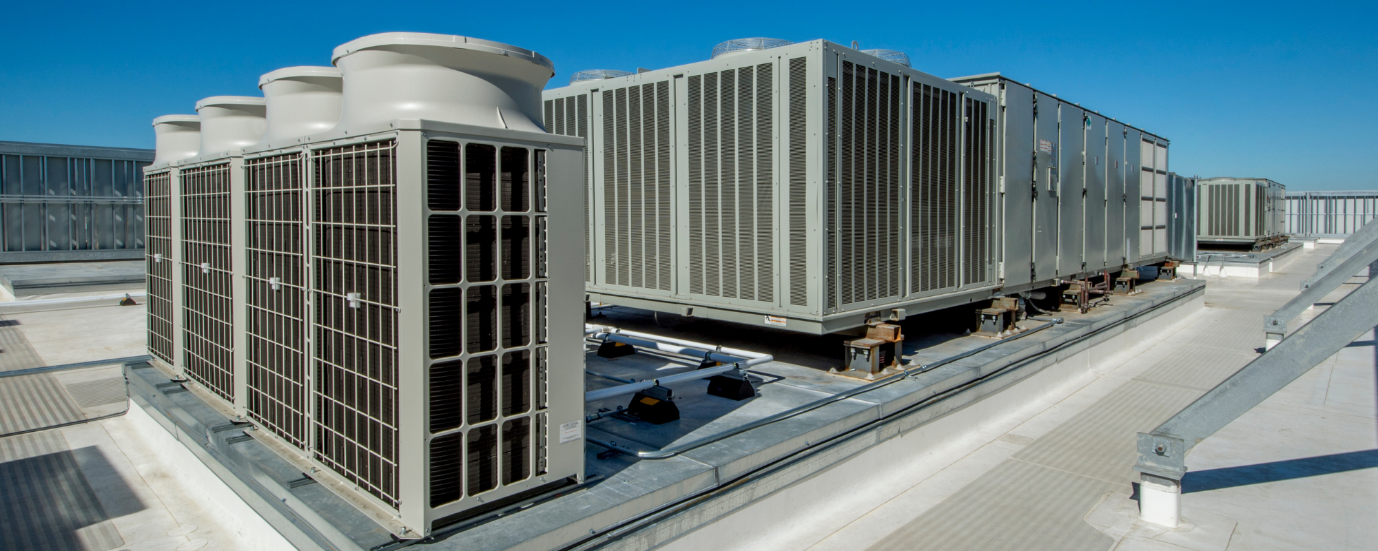 Rooftop commercial HVAC system 